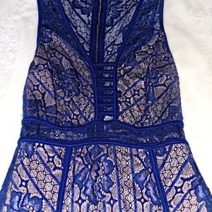 Tobi Lace Blue Party Dress